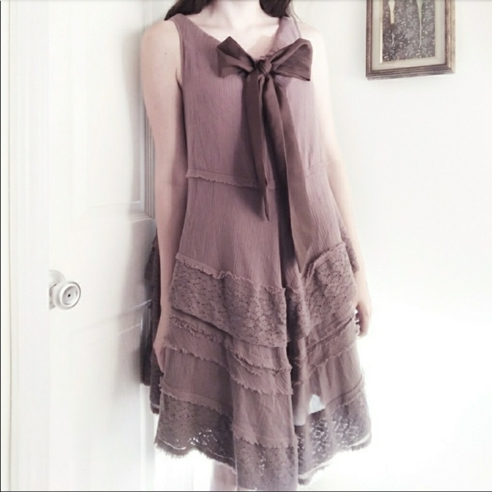 Anthropologie Zehavale layered trapeze dress 10